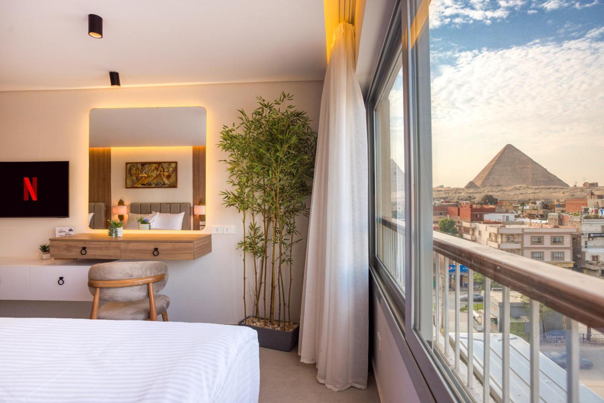 Galaxy Pyramids View Inn Kafret el-Gabal Екстериор снимка